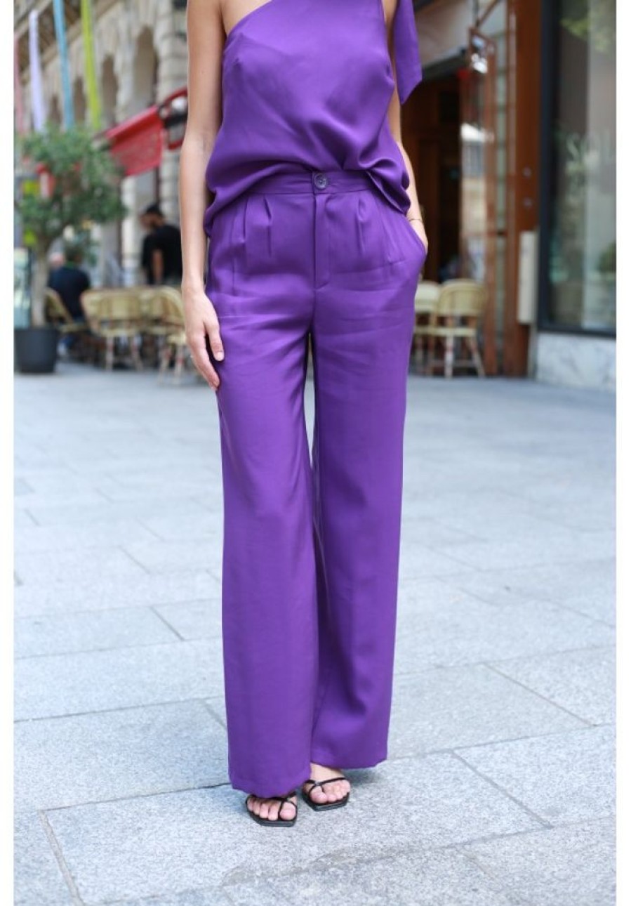 Femme Jane Wood | Pantalon Sacha New Violet