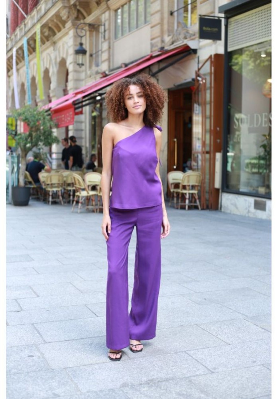 Femme Jane Wood | Pantalon Sacha New Violet