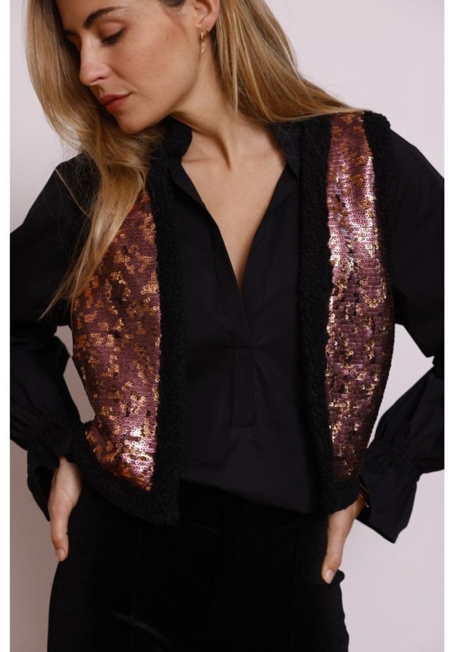 Femme Jane Wood | Gilet Yvanna Sequins