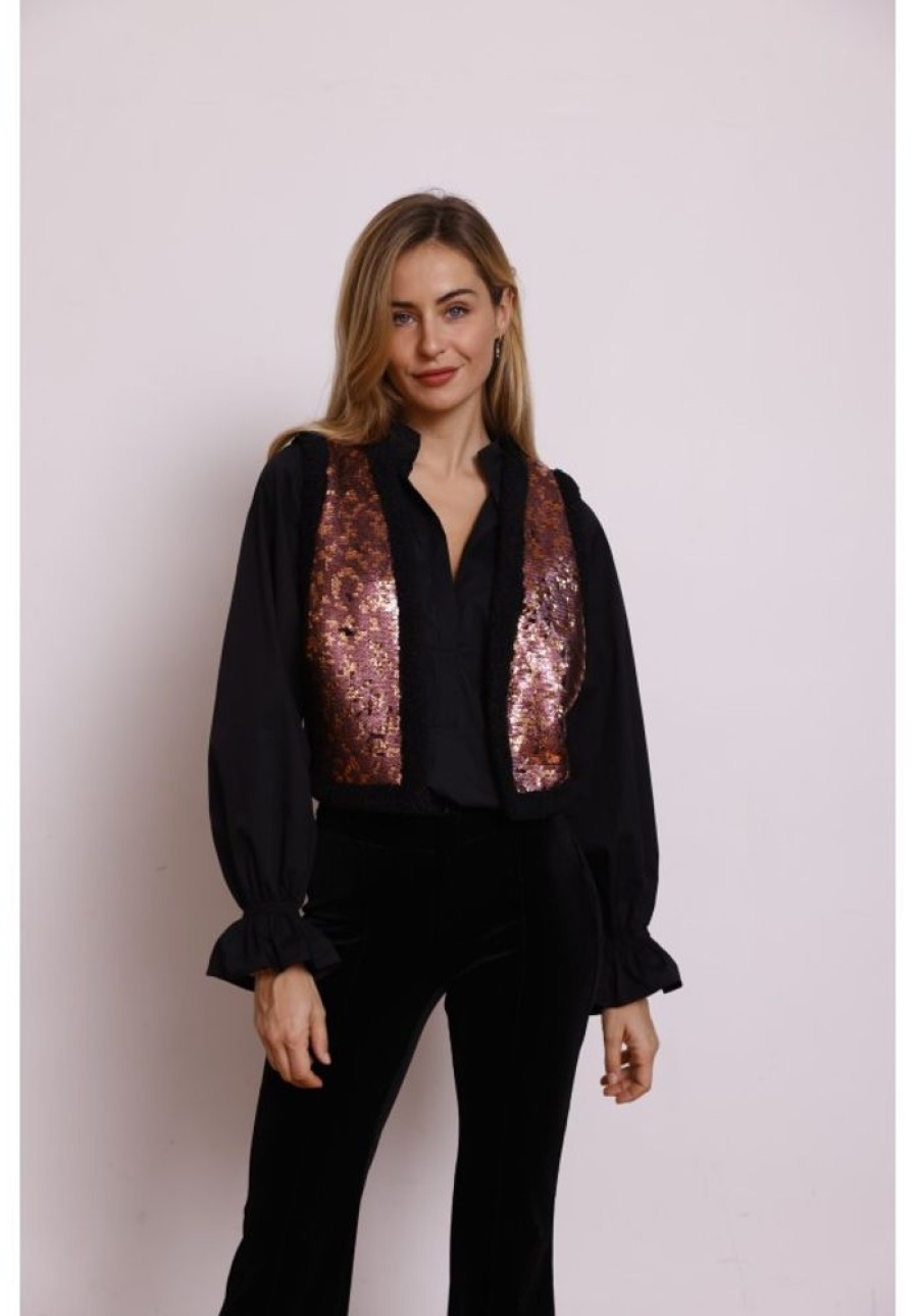 Femme Jane Wood | Gilet Yvanna Sequins