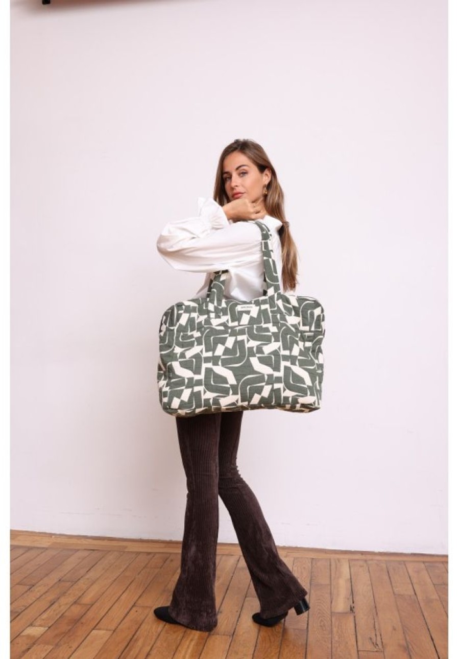 Femme Jane Wood | Sac Balthazar Jacquard Vert