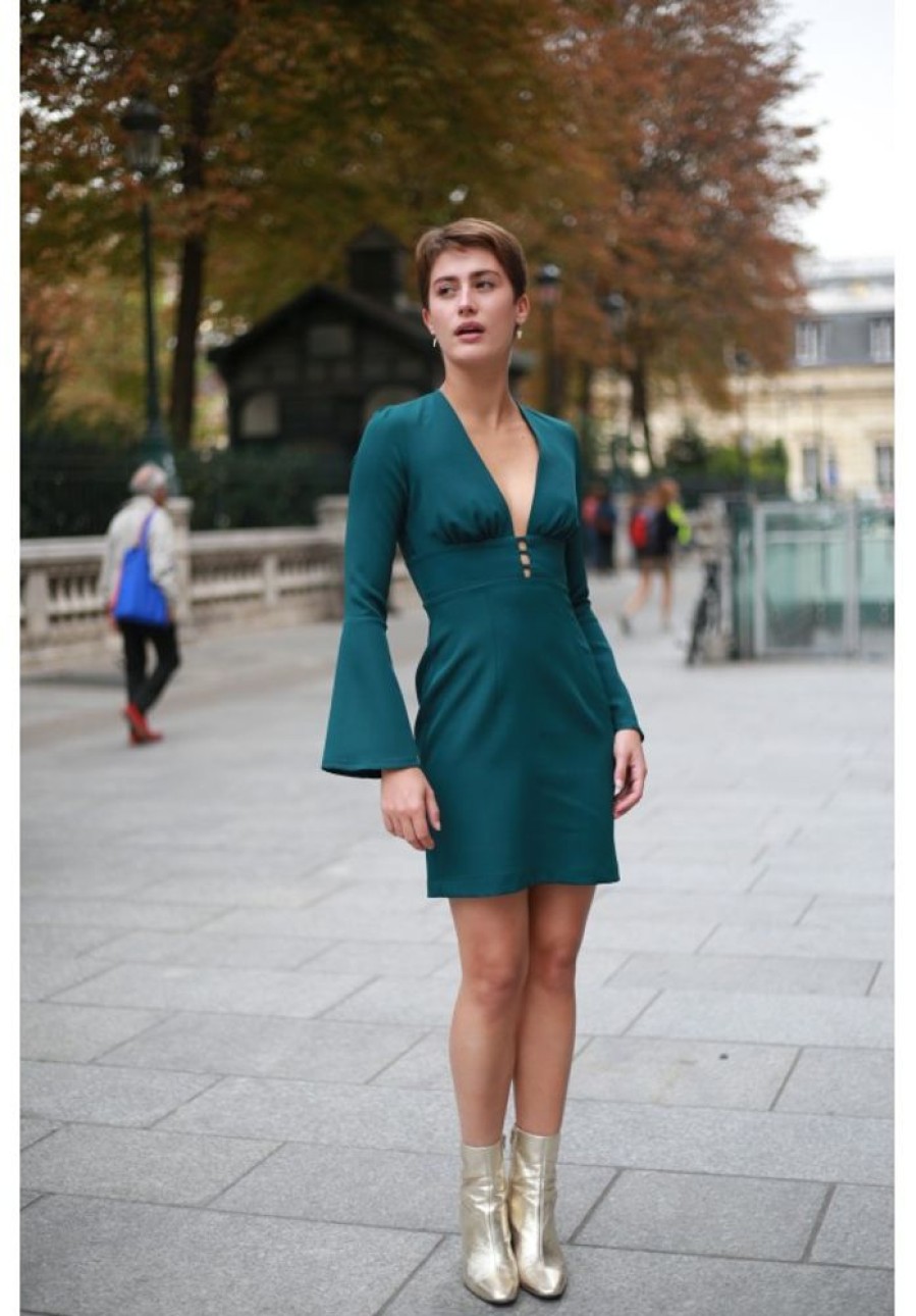 Femme Jane Wood | Robe Ariane Verte