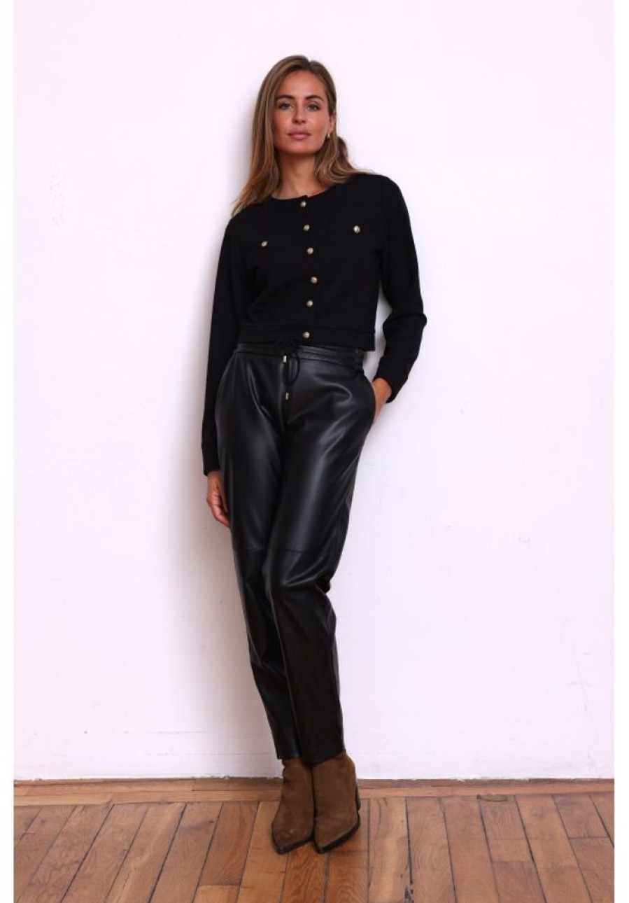 Femme Jane Wood | Pantalon Serge Noir